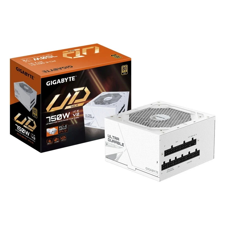 POWER SUPPLY GIGABYTE (UD750GM PG5 ICE) 750W (80+ GOLD)