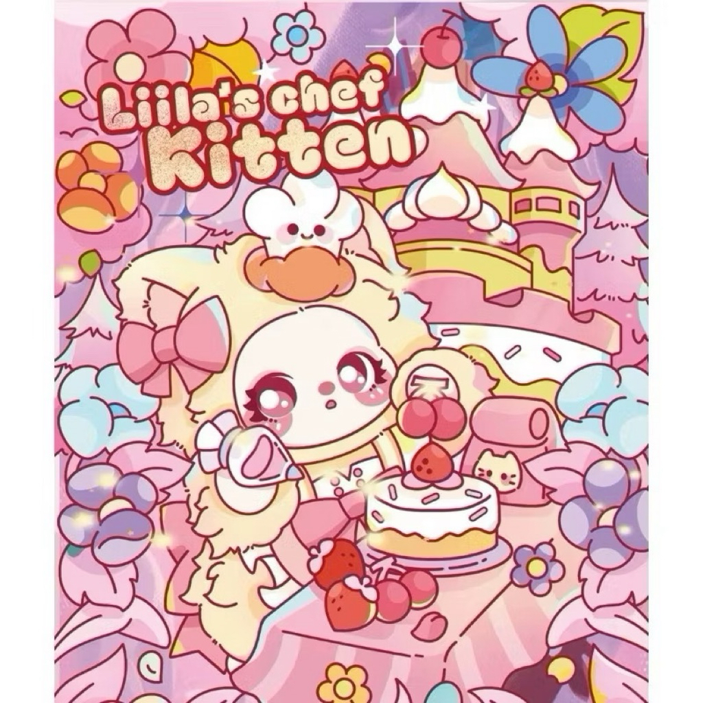 🇹🇭พร้อมส่ง📦( จุ่มเดียว ) Liila’s Chef Kitten (Liila V4) พวงกุญแจตุ๊กตาของแท้100%