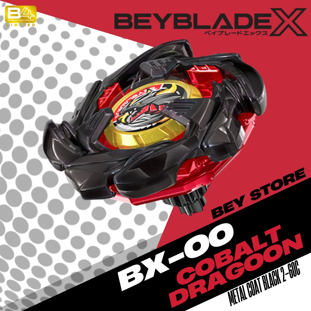 Beyblade X BX-00 Cobalt Dragoon 2-60C (Metal Coat Black)[Limited Edition]โซนJP