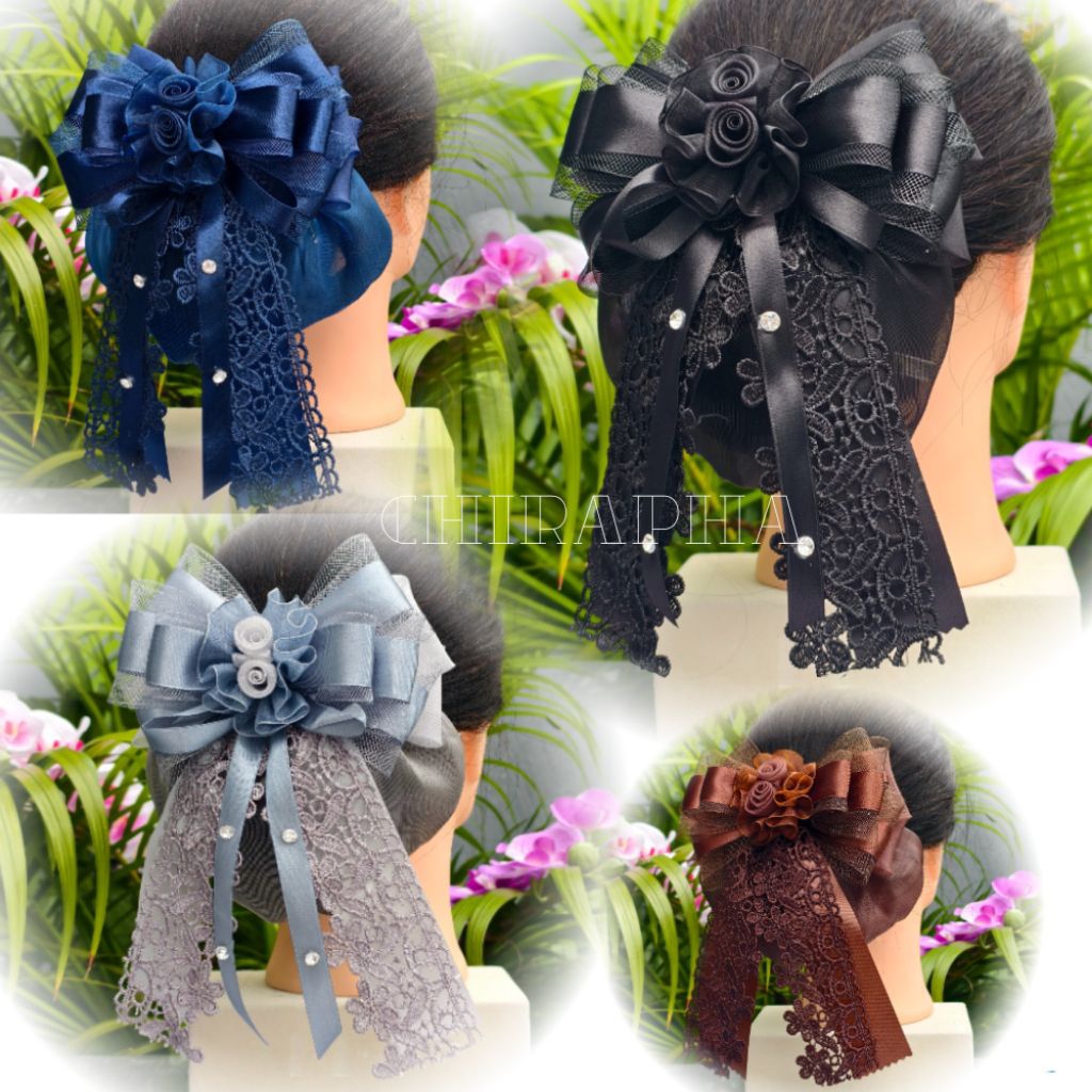 เน็ตติดผมขนาดใหญ่ ผ้าแก้ว เน็ตติดผมข้าราชการ พยาบาล พนักงาน เน็ตคลุมผม