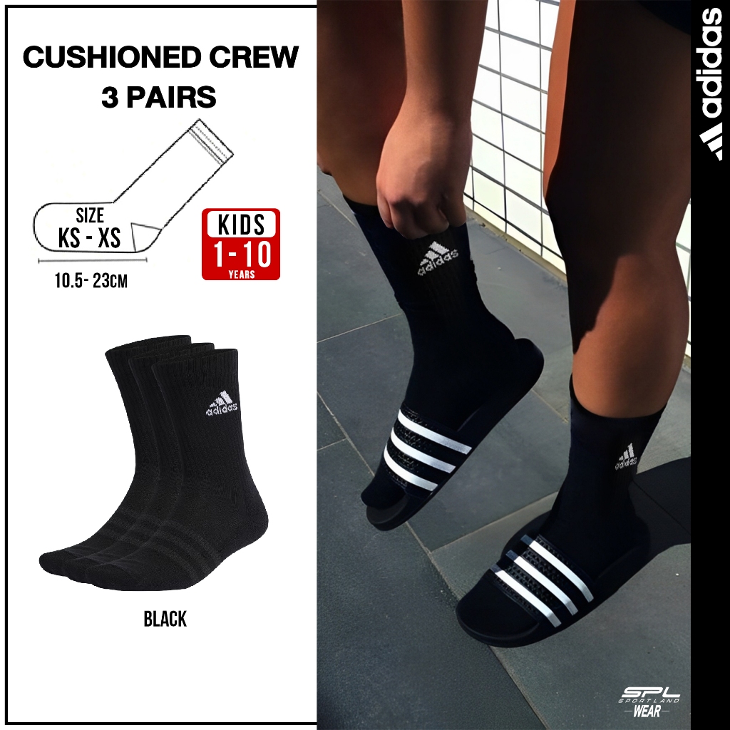 Adidas อาดิดาส ถุงเท้า (1แพ็ค มี 3คู่) Socks C SPW CRW 3P IC1310 (500)