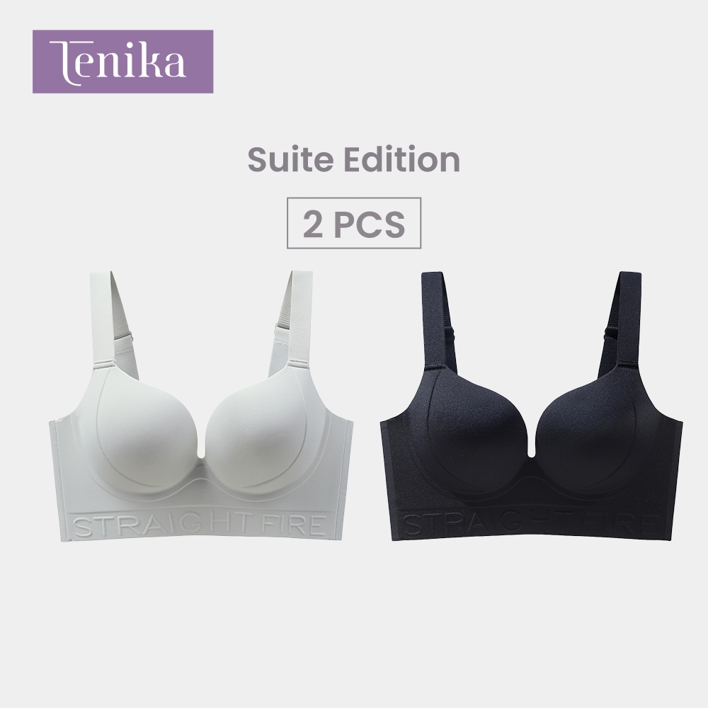 TENIKA สื้อในไซส์ใหญ่ ไร้โครง Plus Size Bra เก็บทรงคัพ กระชับรอบลำตัว 2PCS — صورة 5