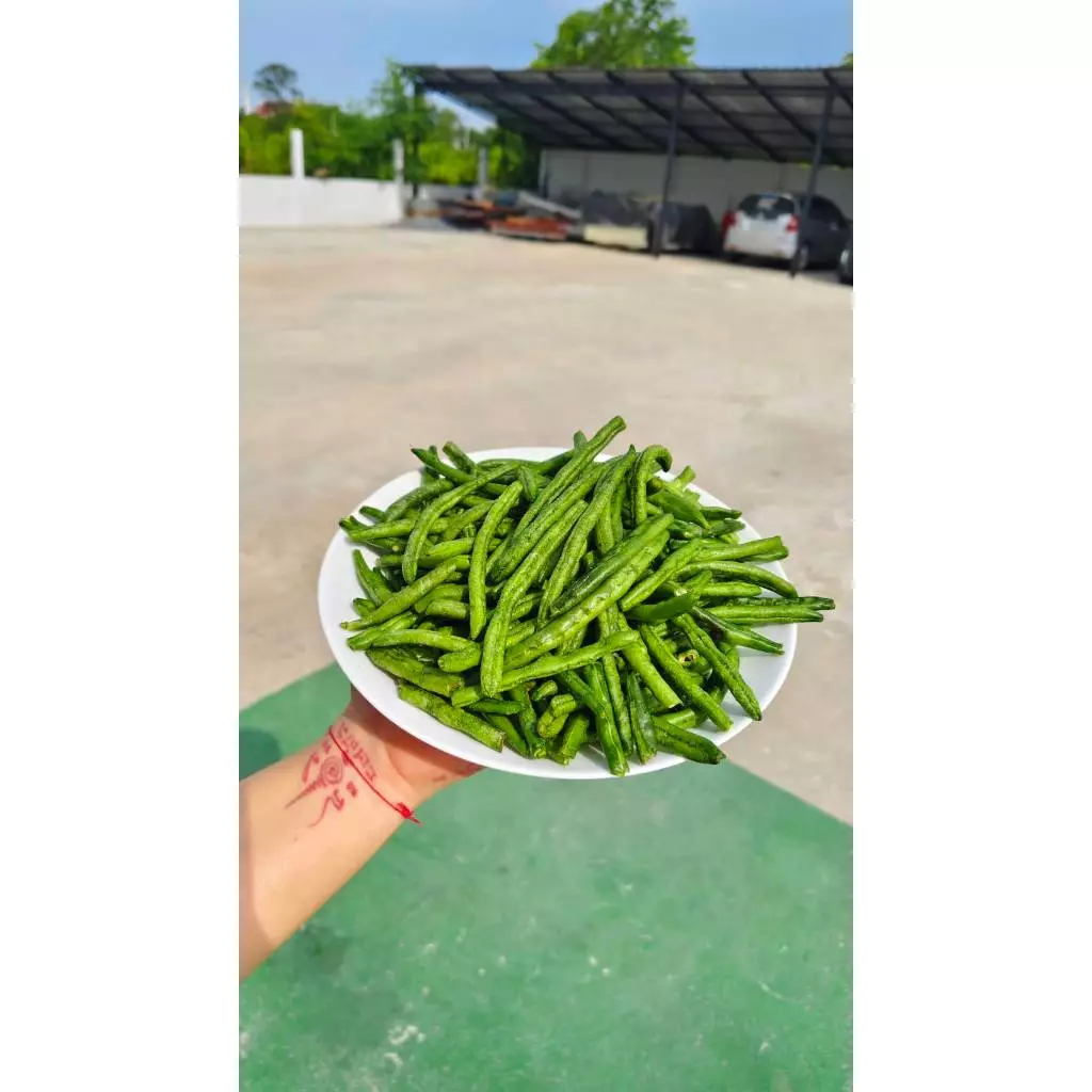 [ส่งด่วน] ถั่วฝักยาวอบกรอบ 250 กรัม | ผักอบกรอบ ของกินเล่นเพื่อสุขภาพ ขนมไม่ทอด ไม่อมน้ำมัน thumbnail 5