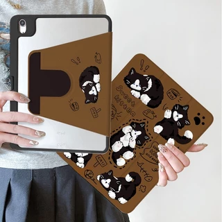 🚀จัดส่งทันที🚀เคสไอแพด การหมุน360องศา ลูกแมว Gen12 Air8 Air5/4 Pro13 Gen11 Air7/6 11 น่ารัก เคสiPad