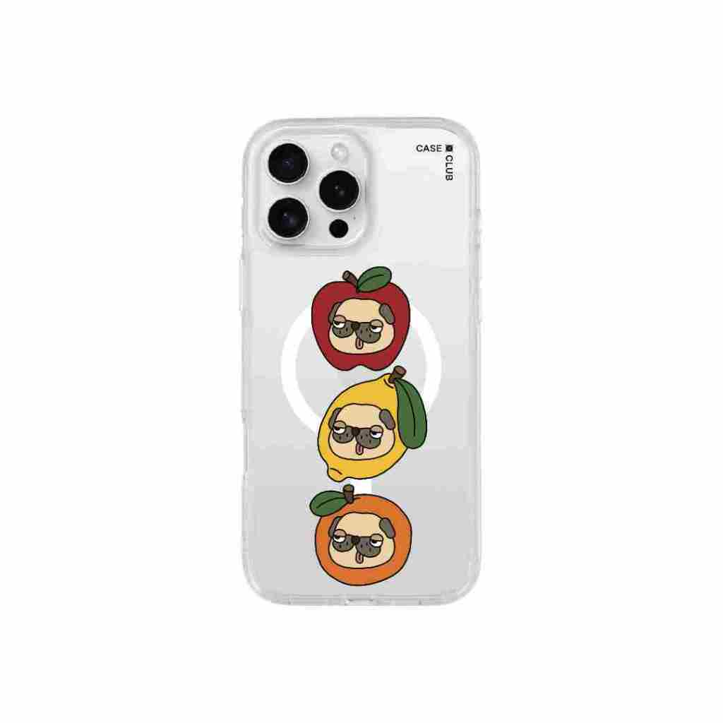 CaseClub เคสไอโฟน ซัมซุง เคสแม่เหล็ก ลาย Organic Pug หมาปั๊กหน้ากวนในผลไม้ สำหรับ i17 Pro Max/i17 Pro/i Air/i17 ราคา ถูกที่สุด ดีลบีเคเค แกลเลอรีภาพที่ 5