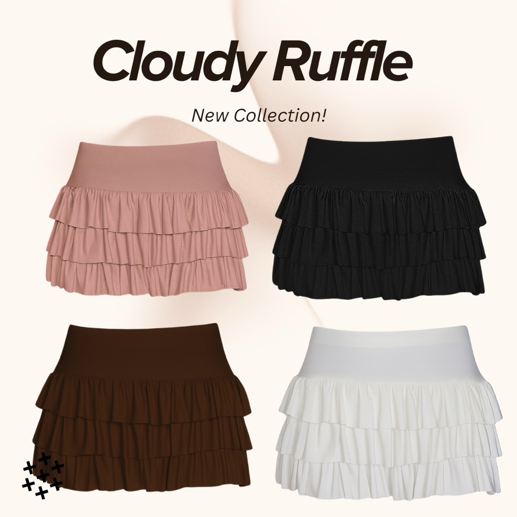 Cloudy ruffle กระโปรงชั้นๆ กระโปรงy2k