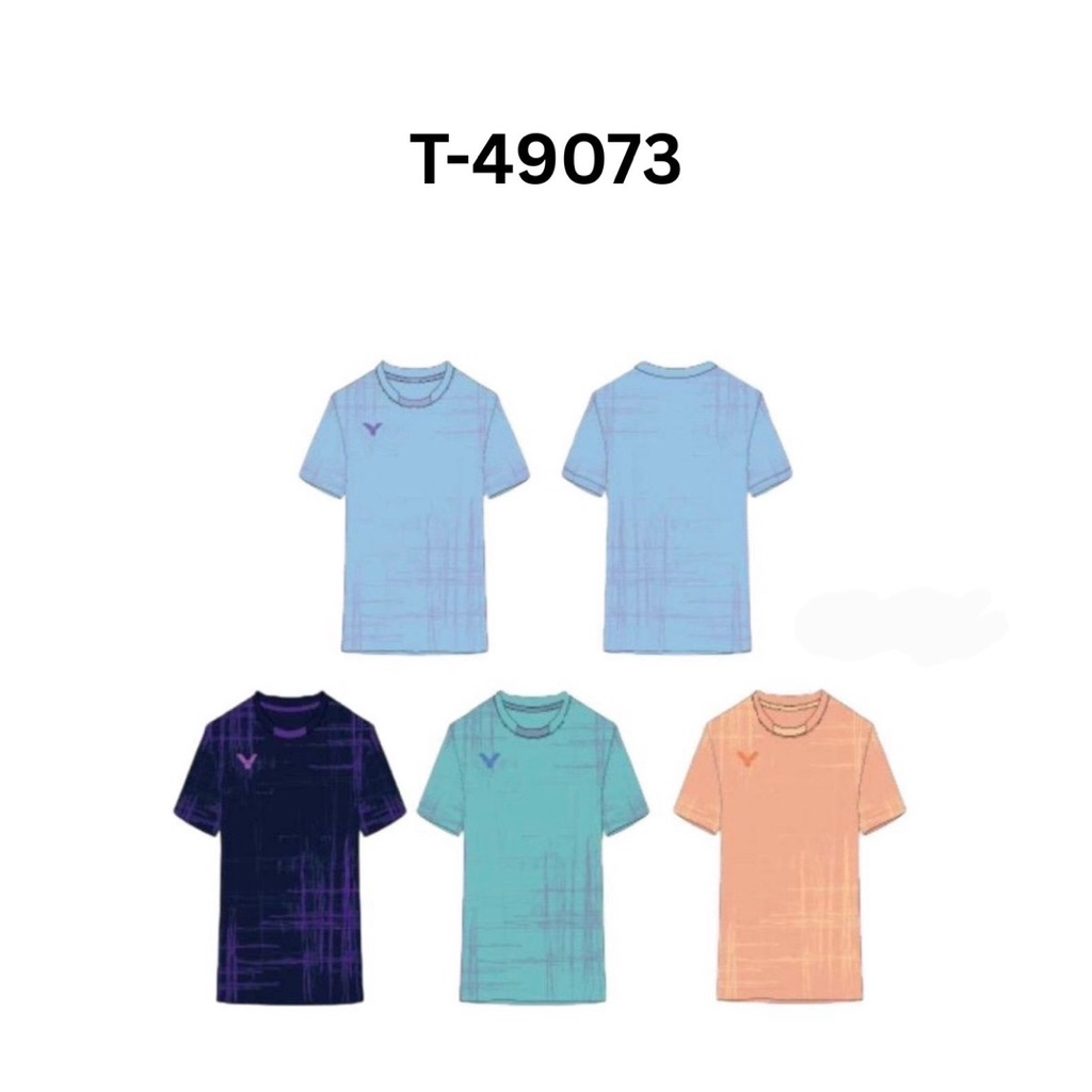 VICTOR เสื้อกีฬาแบดมินตัน รุ่น 𝗧-𝟰𝟵𝟬𝟳𝟯 👚 เบาสบาย [ของแท้💯]