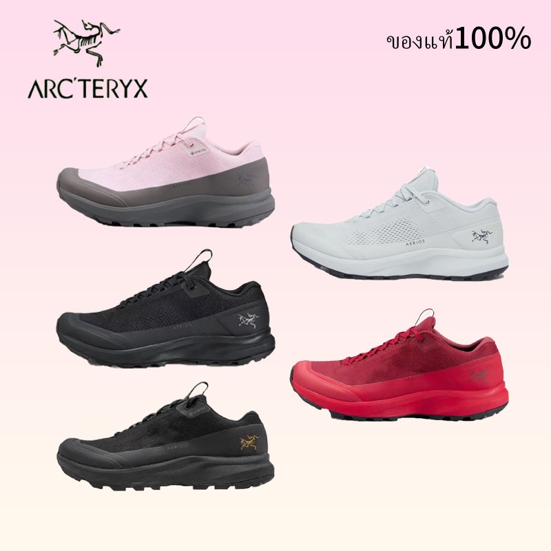 ของแท้100% ‼️ Arcteryx Aerios GTX L08088800 สวมสบาย ลดแรงกระแทก กันลื่น Men's and Women's sneakers 5 colors  ขายร้อน