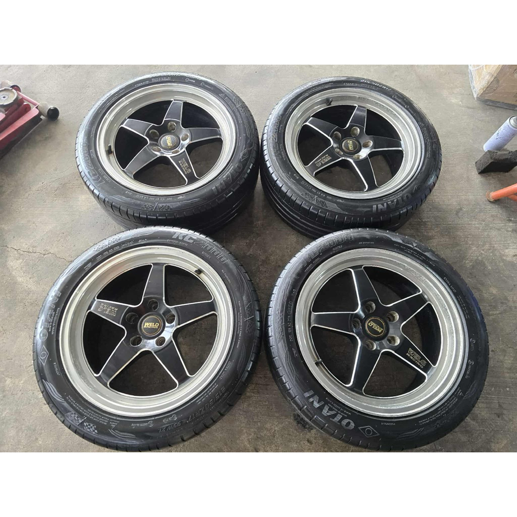 แม็กแต่ง​ Weld ขอบ17" 5รู114กว้าง 7.5Off​ 40