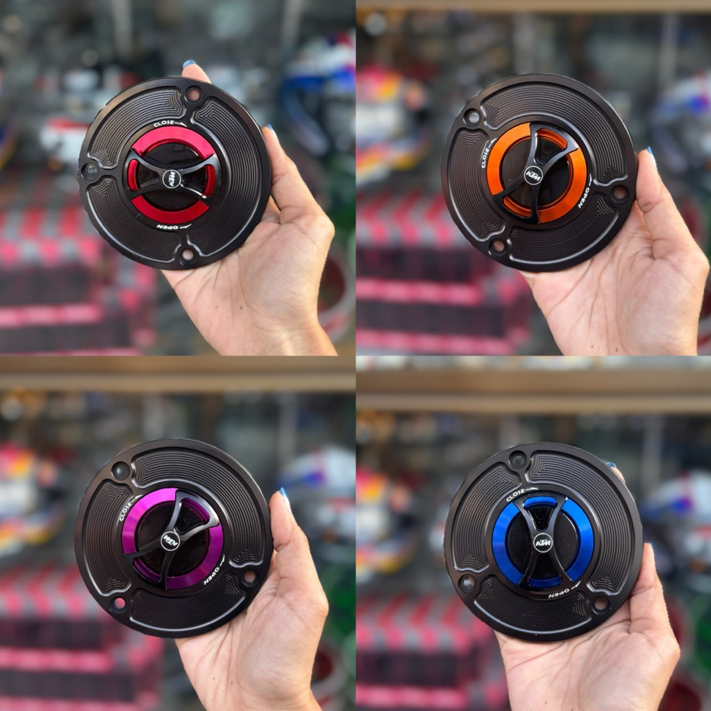 ฝาถัง KTM ใส่KR /วิคเตอร์/เซอร์พีโก้ ฝาถังแต่งคละสี #ฝาถังน้ำมันKTM #ฝาถังKR