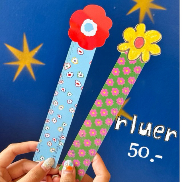 ไม้บรรทัด OldDayBloom – Ruler ลายน่ารัก ขนาดพกพา