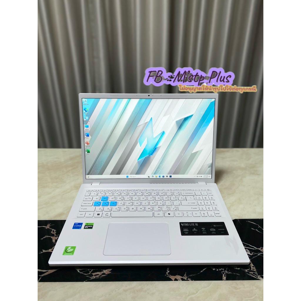 ACER NITRO LITE 16 NL16-71G-52WD White RTX3050 6GB-CPU i5-13420H-RAM 16GB DDR5 4800MHz-SSD 512GB-16"
