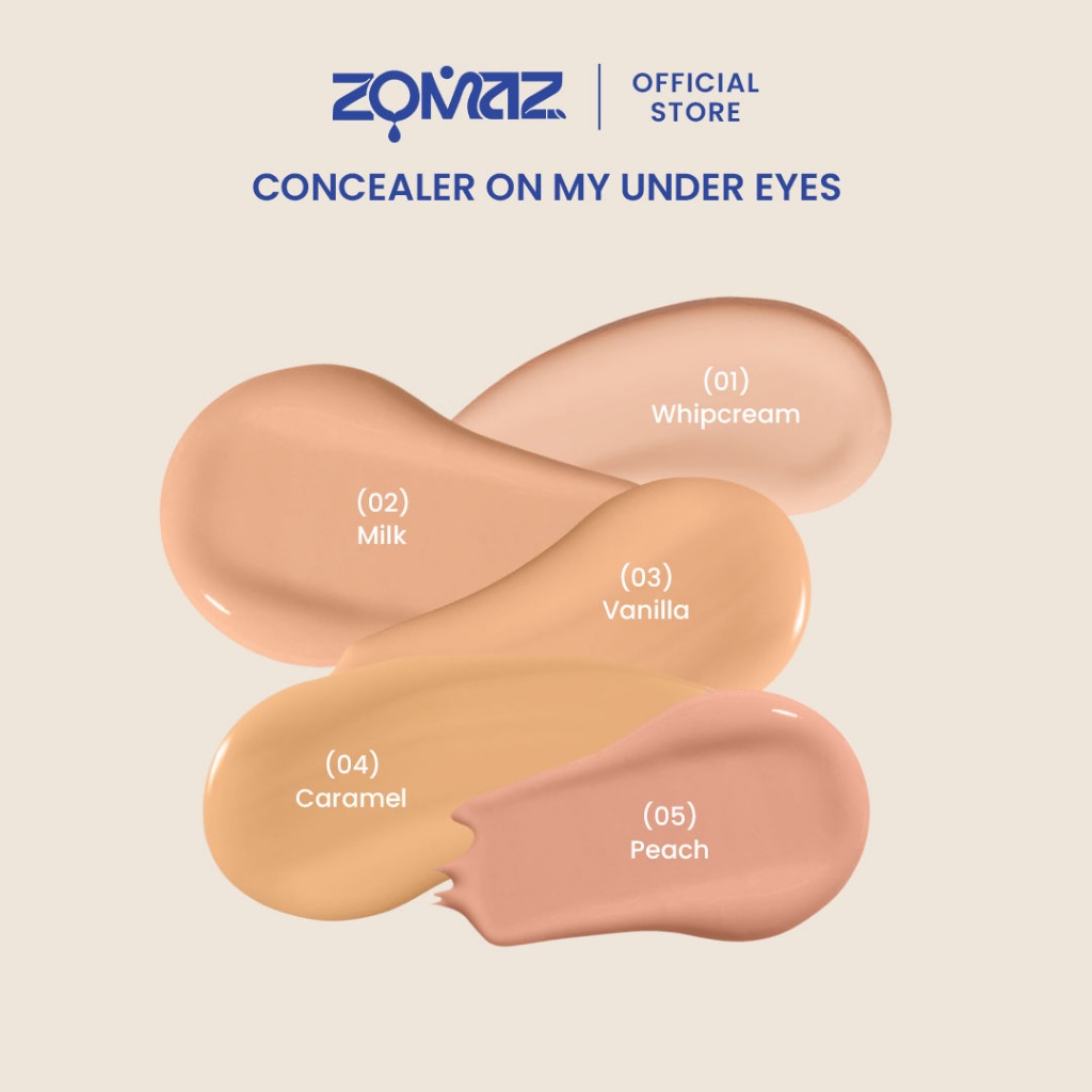 ZOMAZ COSMETIC CONCEALER ON MY UNDER EYES SPF 15 PA++ ราคา ถูกที่สุด ดีลบีเคเค แกลเลอรีภาพที่ 2