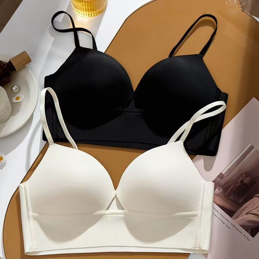 🍥32-38🍥ชุดชั้นใน บราไร้สาย รวบให้ดูใหญ่ขึ้น รักษารูปทรงหน้าอก ผ้าเนื้อนุ่ม สายสปาเก็ตตี้ ถ้วยบาง เซ็กซี่ สวมใส่ได้ทุกวัน