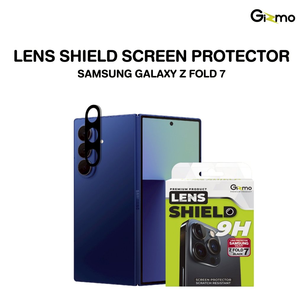 Gizmo รุ่น Z Fold 7 ฟิล์มกระจกกันเลนส์กล้อง แบบเต็มแผ่นขอบดำ ฟิล์ม รุ่น GL-002 Lens Shield Film Blac