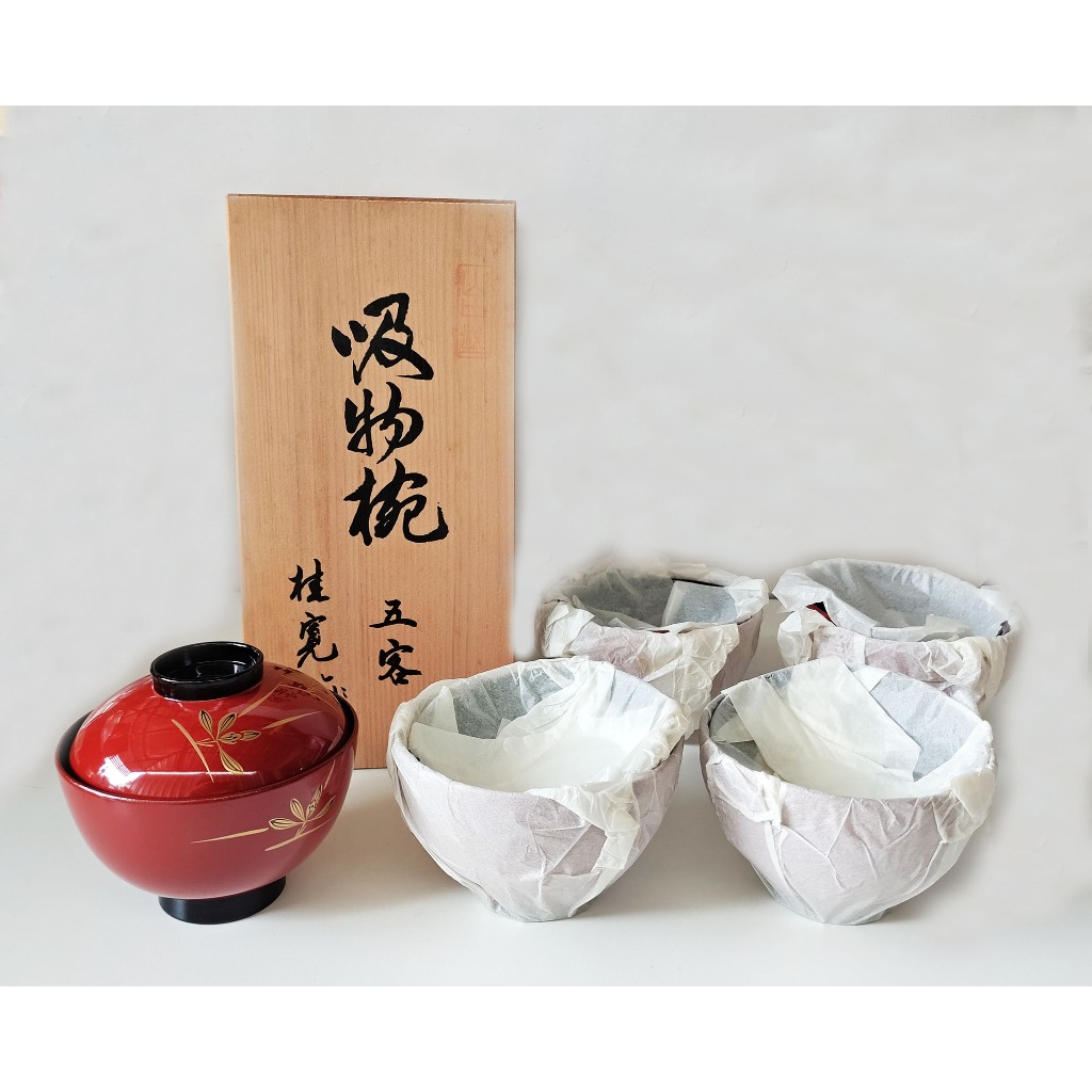 🇯🇵 ชุดเครื่องเขินไม้ Urushi Japanese Lacquer Wares งานฝีมือหัตถกรรมแบบดั้งเดิมของญี่ปุ่น