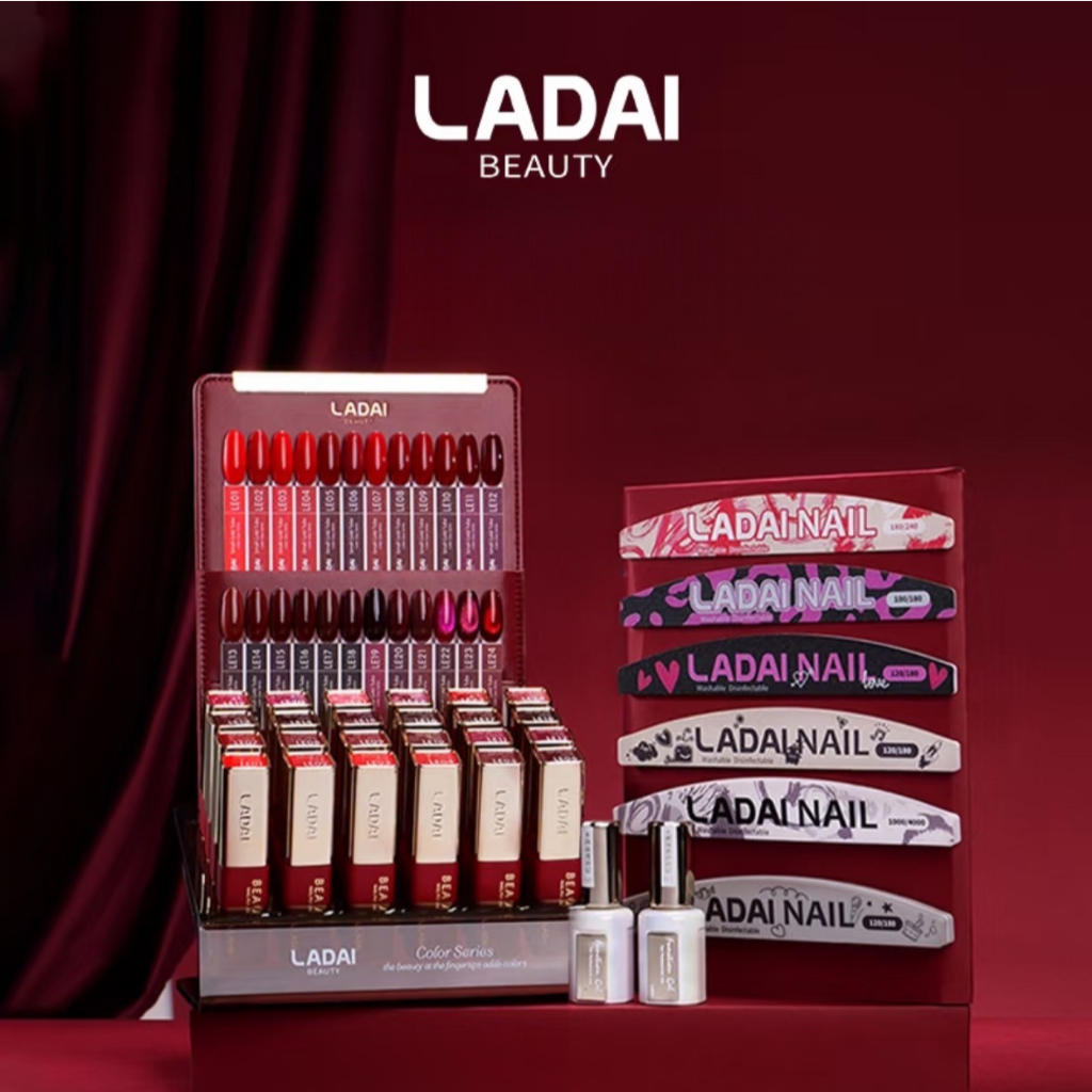 แยกขวด / Red Spccail Color Nail Polish Series Ladai nail แต่งเล็บ สีเจล 24 สี พร้อมชาร์จ และแท่นวางตามรูป ราคาถูก Shopee Lazada