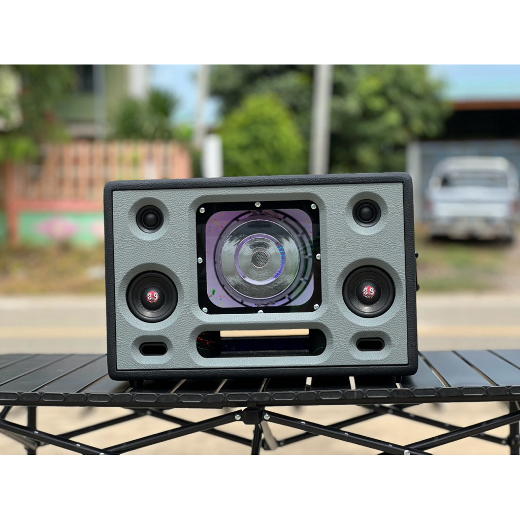 ลำโพงบลูทูธ แบนพาส 6.5 นิ้ว มือ 2 โครงหล่อ ว้อยคู่ 200 วัตต์ เลือกสีได้ เสียงดี แบตอึด เบสแน่น