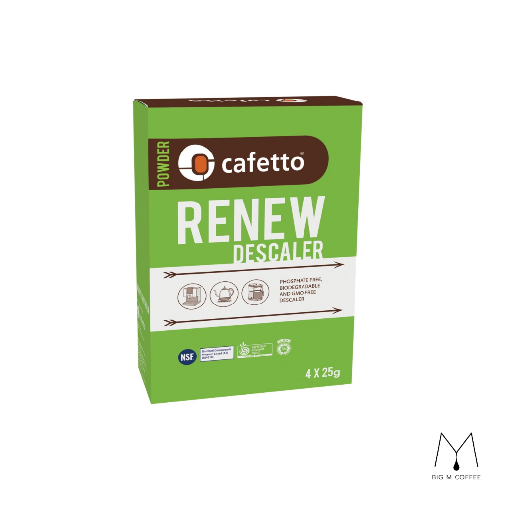 Big m x Cafetto Renew Descaler 6x25g ผลิตภัณฑ์ทำความสะอาดคราบตะกรัน