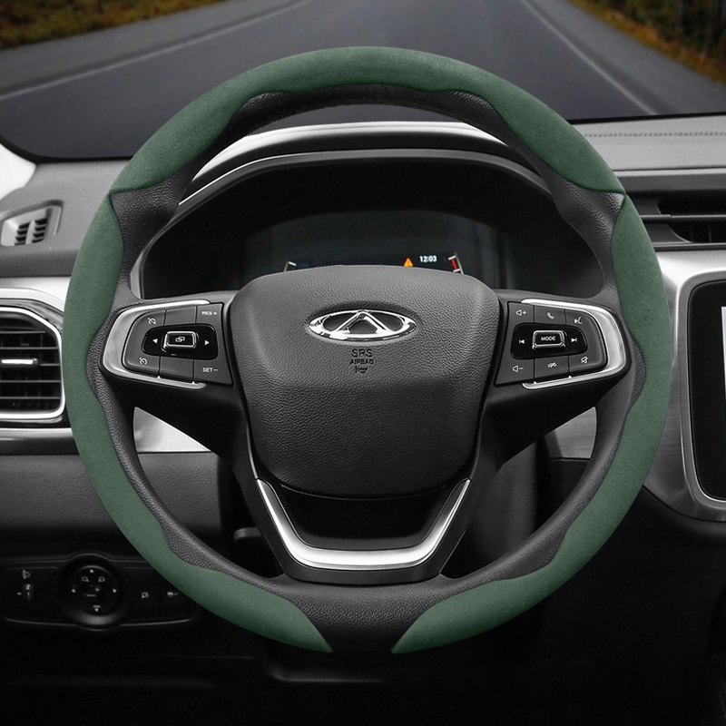 หุ้มพวงมาลัยเฉพาะรุ่น Chery ชิวรี่ หนังกลับ ดีไซน์สปอร์ต บางพิเศษ มีให้เลือก Omoda C5/Jaecoo 6 7 8