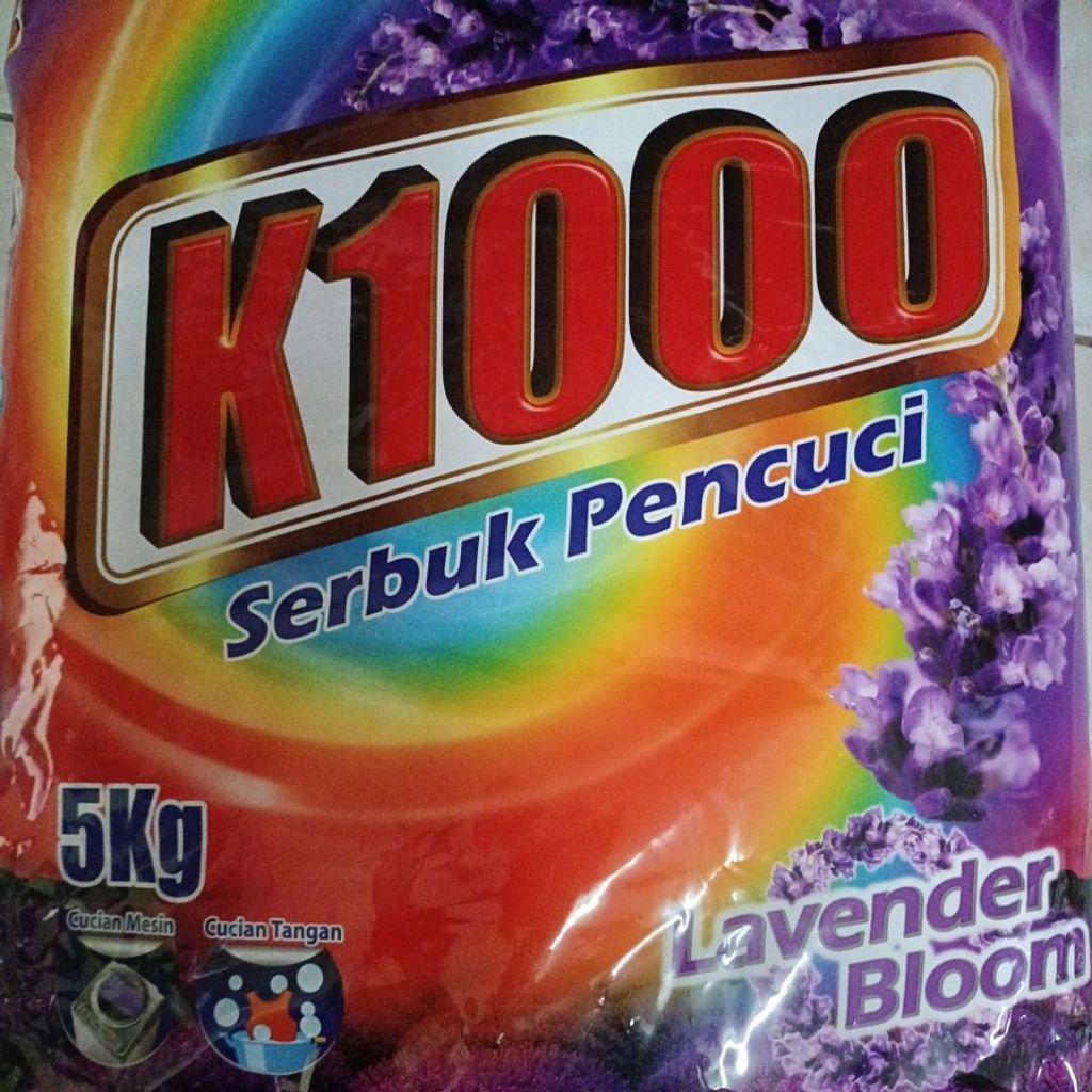 ผงซักฟอก k1000 (serbuk pencuci)