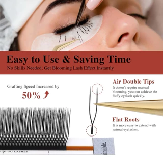 (ร้านในไทย)ขนตา Nagaraku 2D UU Lashes (Air Series)ของแท้100% พร้อมส่งในไทย#ขนตานาการากุ#NagarakuEyelash#อุปกรณ์ต่อขนตา🇹🇭