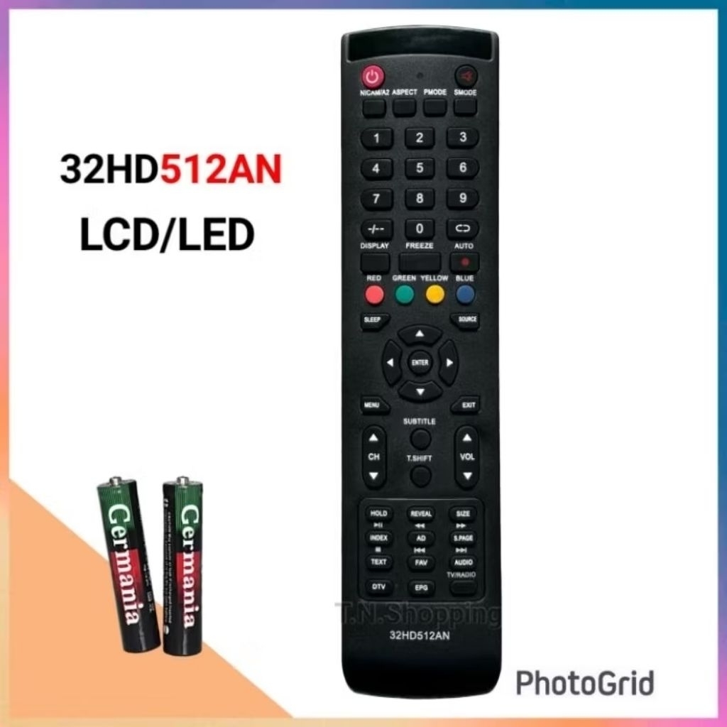 รีโมททีวี LCD LED รุ่น 32HD512AN