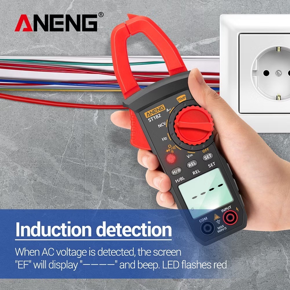 ตัววัดแคลมป์ดิจิตอล ANENG ST182 NCV Ohm Digital Clamp รูปที่ 7