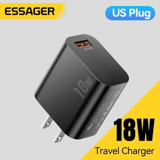 Essager 18W USB Fast Charger เครื่องชาร์จแบบพกพา for ip huawei xiaomi