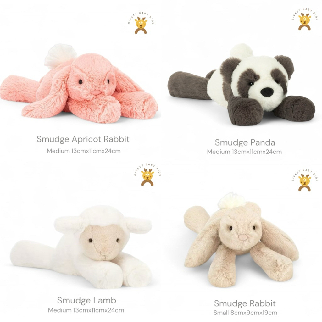 Jellycat Smudge (New) เจลลี่แคท สมัช มือ1 พร้อมส่ง