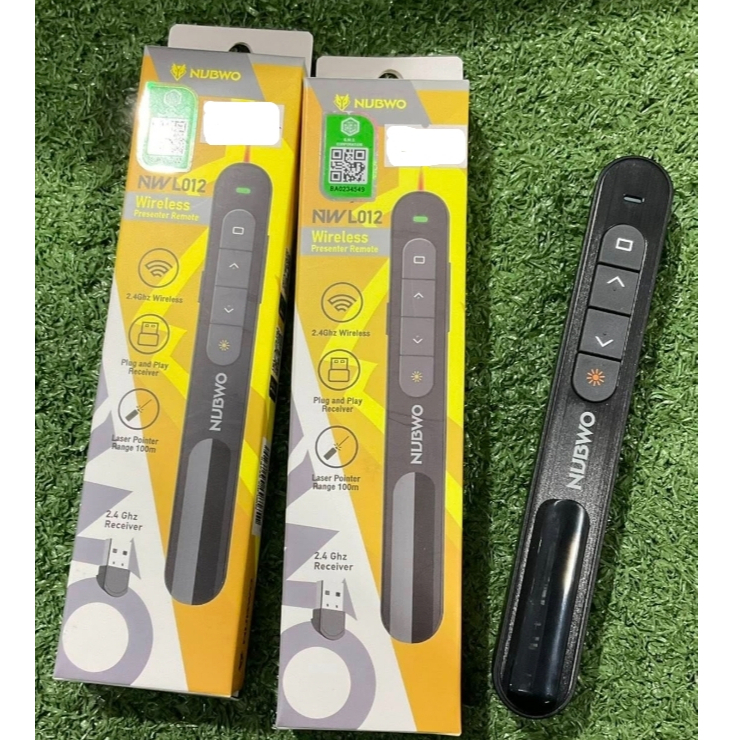 NUBWO NWL012 Laser Pointer (รีโมทพ้อยเตอร์) NUBWO รุ่น NWL012 2.4 GHz เชื่อมไกล 100 m. เชื่อมต่อด้วย
