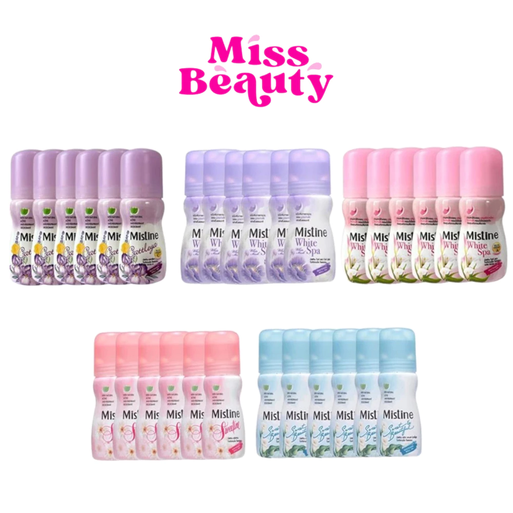 (แพ็คx6) Mistine Whitening Roll On มิสทิน โรลออน ไวท์เทนนิ่ง 35 มล.