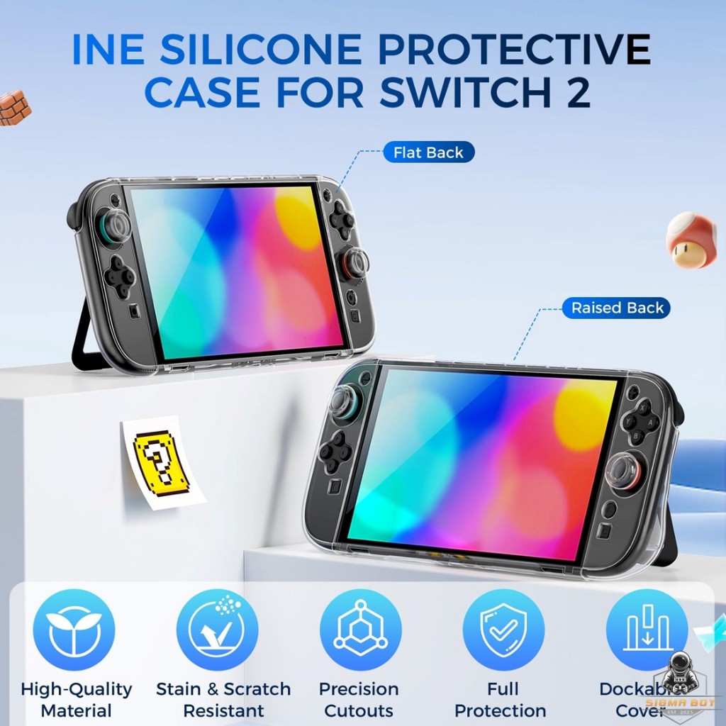 IINE เคสใสป้องกันเครื่อง Nintendo Switch 2 (รุ่นปี 2025) L1094 L1095