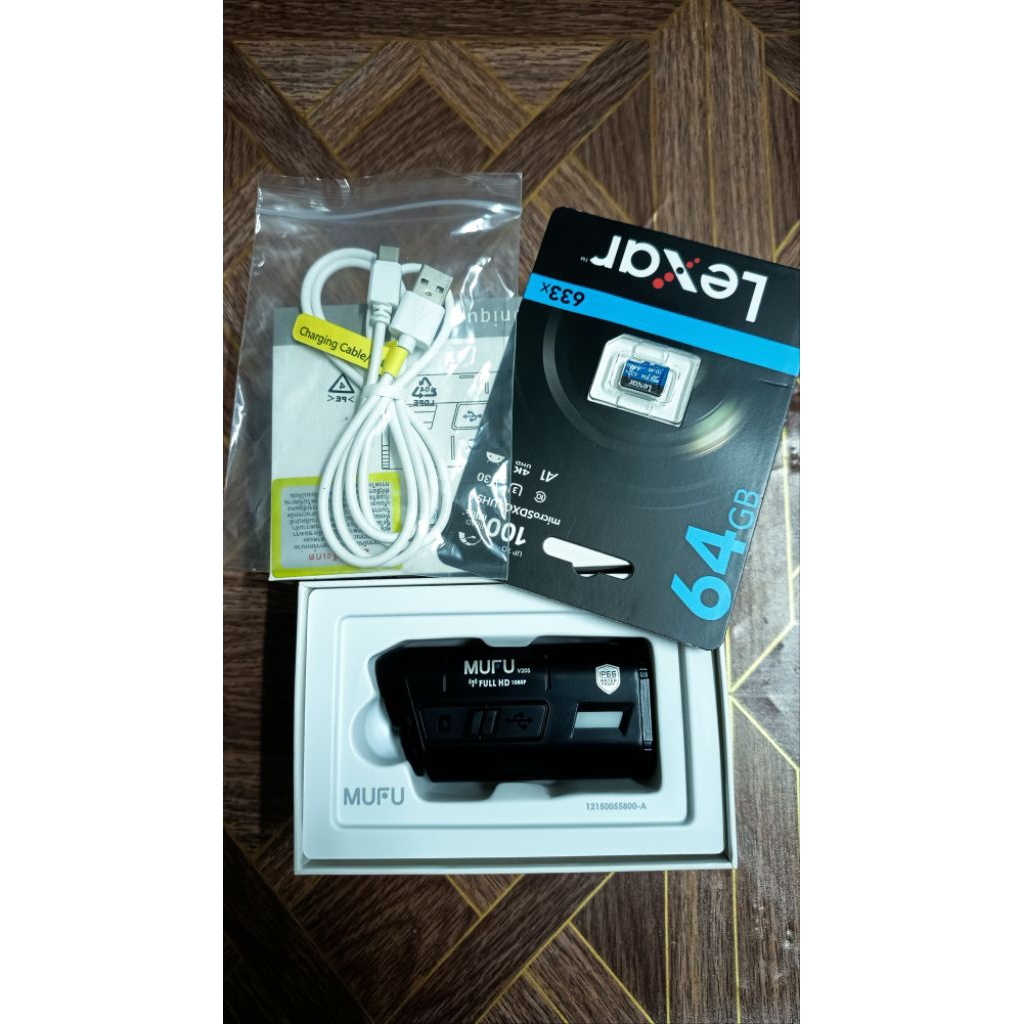 mufu v20s กล้องบันทึกหน้า-หลัง( มือ2)