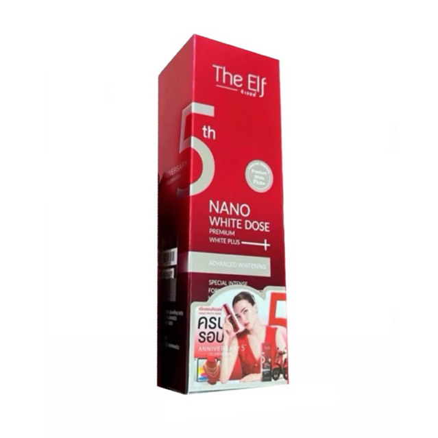 The Elf Nano White Dose Premium White Plus+ ຈຳນວນ 60ml (ເຈວບຳລຸງຜິວກະຈ່າງໃສ)