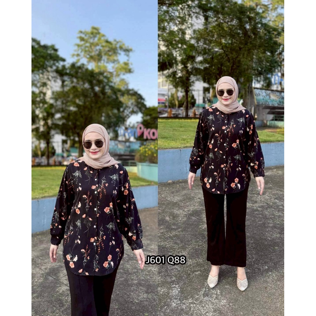 เสื้อแฟชั่นคอปกกระดุมหน้า J601 Q88
