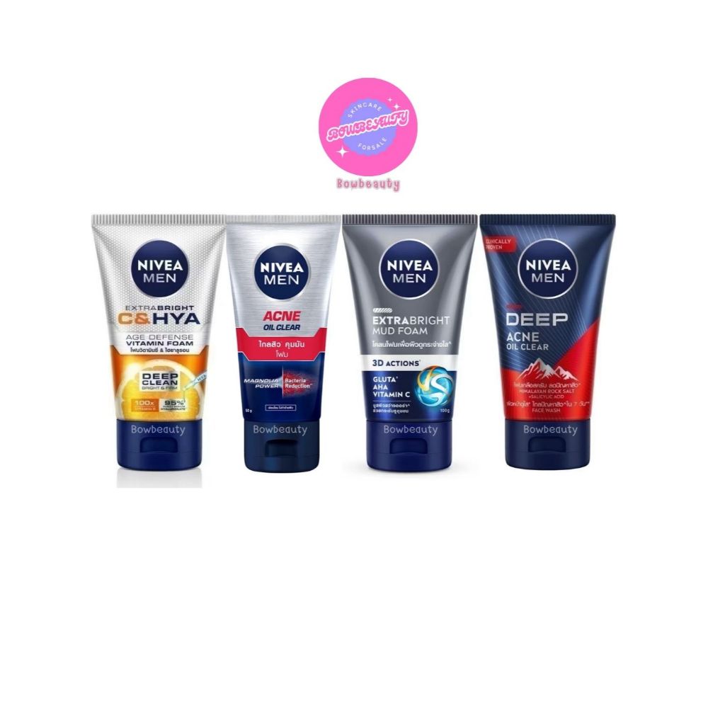 NIVEA MEN นีเวียเมน โฟมล้างหน้า ผู้ชาย ขนาด 100/150 กรัม [006]