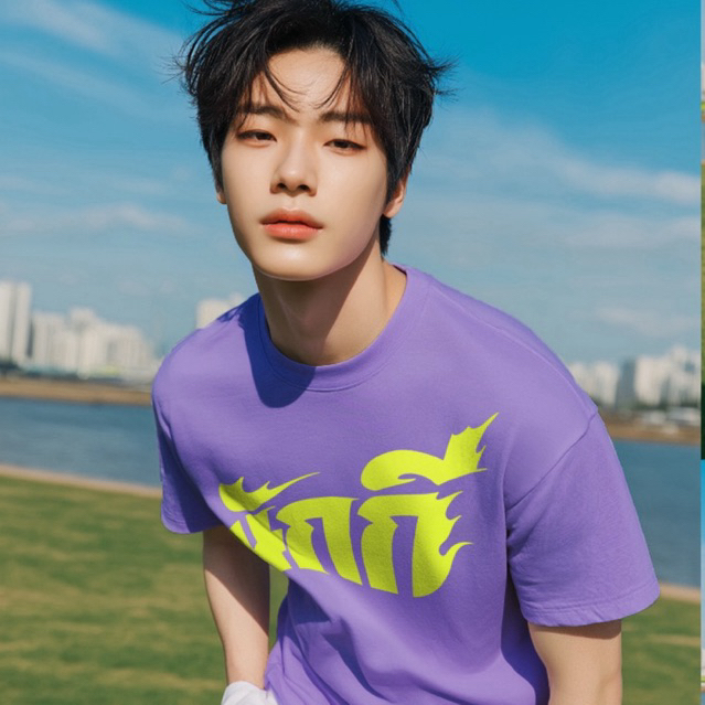 เสื้อยืดลายนักกี ทรง Unisex นักกีฬา ออกกำลังกาย เล่นกีฬา ฟิตเนส แฟชั่น ลำลอง
