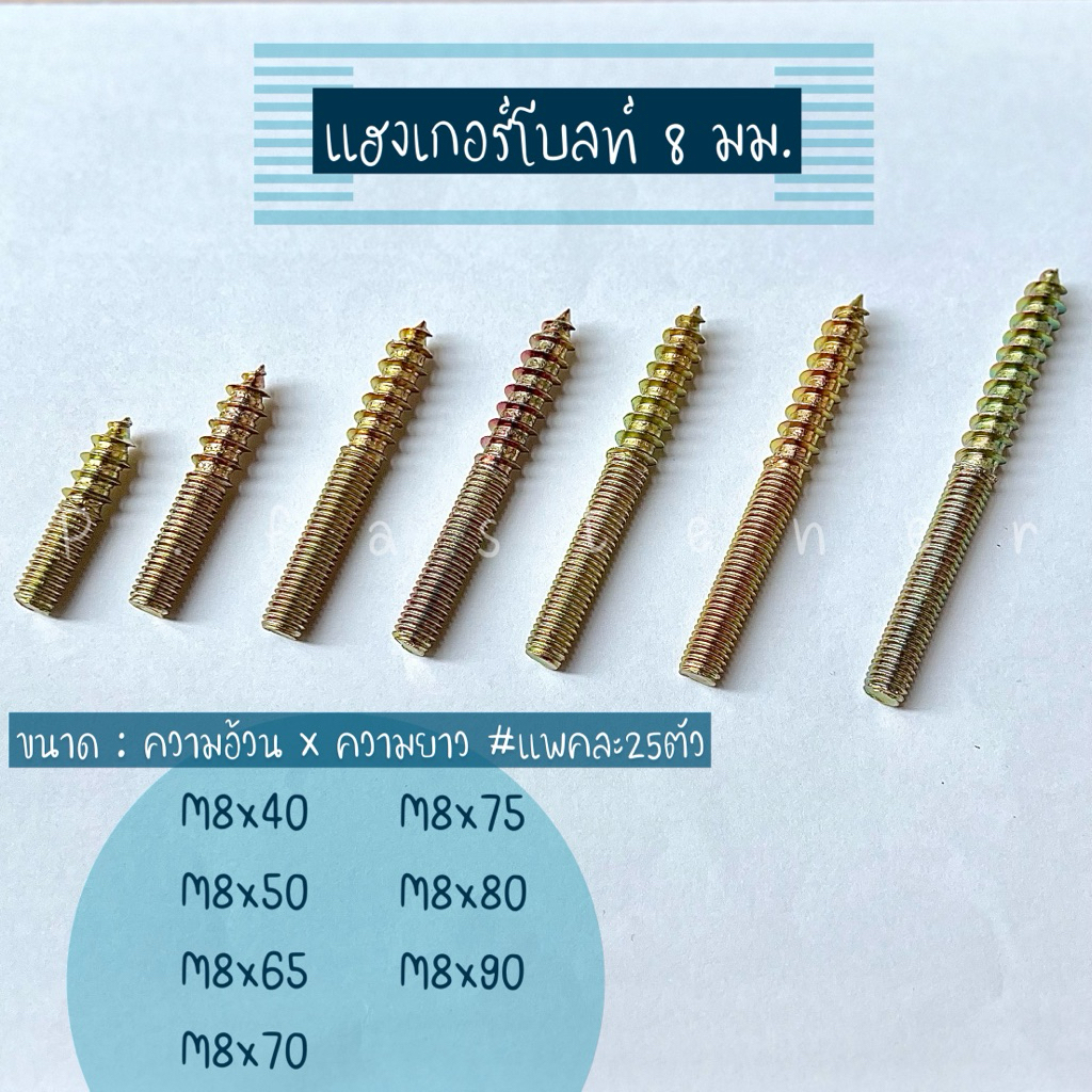 แฮงเกอร์โบลท์M6และM8ตัวผู้ยึดไม้,ตัวผู้ยึดขาโต๊ะขาโซฟา