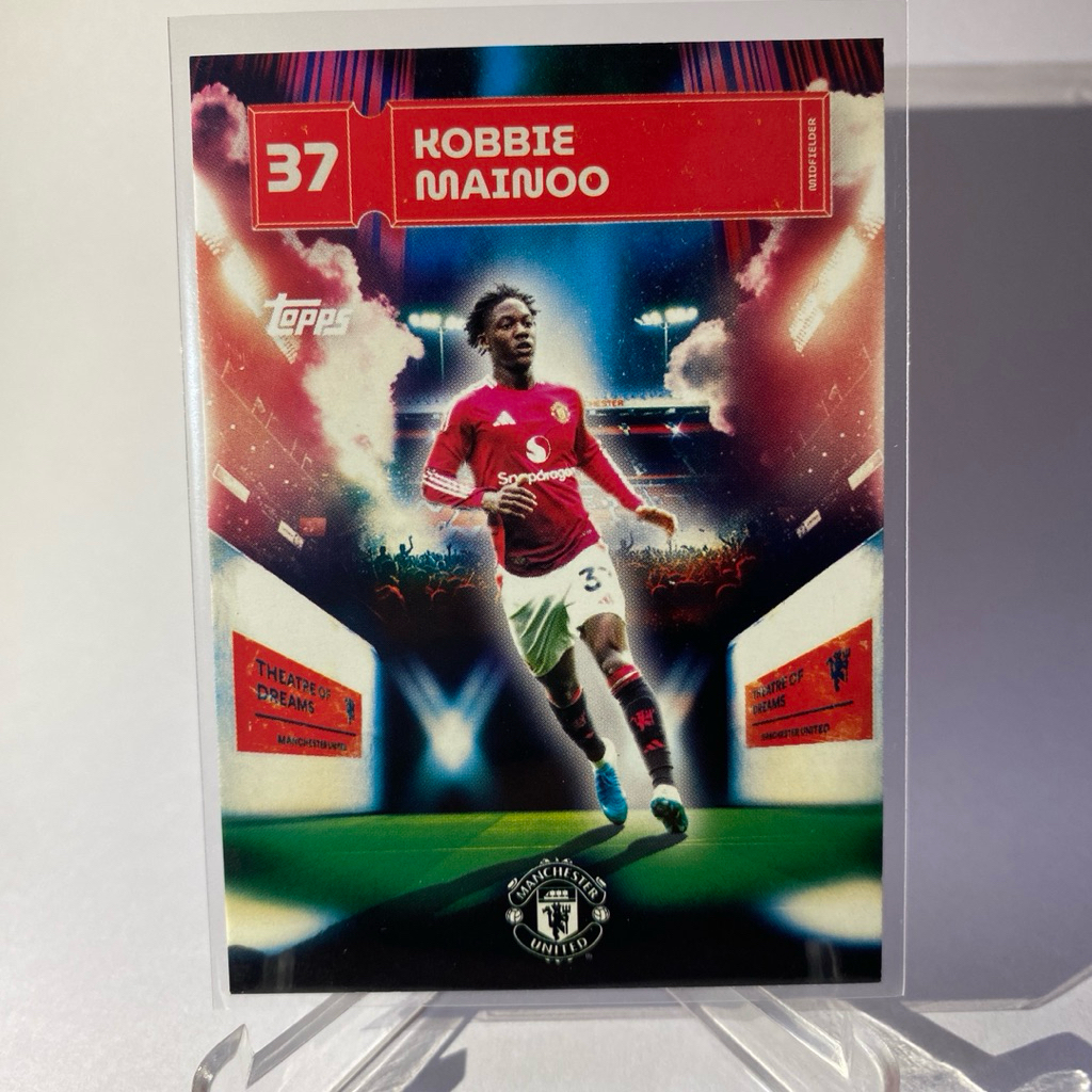 การ์ดนักฟุตบอล สำหรับสะสม KOBBIE MAINOO, MANCHESTER UNITED, TOPPS 2025