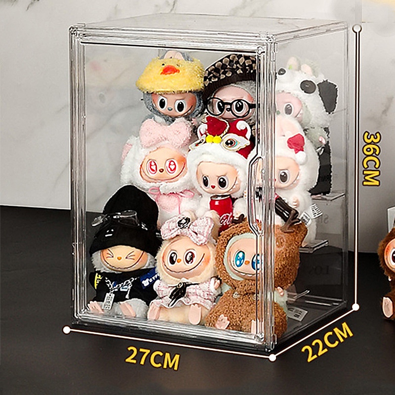 กล่องใส่ art toy 5ชั้น popmart display กล่องใส่โมเดล กล่องเก็บของแบบใส 27*22*36ซม ราคา ถูกที่สุด ดีลบีเคเค แกลเลอรีภาพที่ 2