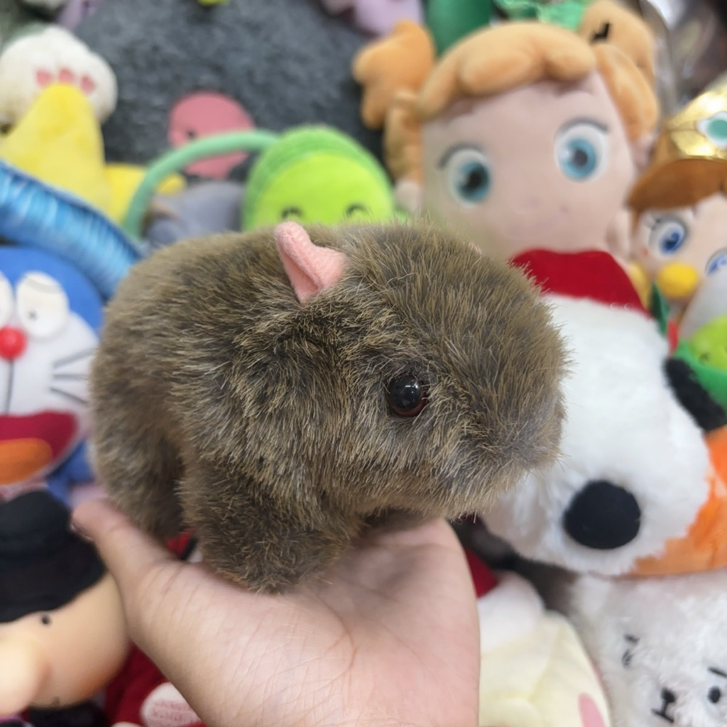 ตุ๊กตาวอมแบต ขนเก่า ตุ๊กตาสัตว์เหมื่อนจริง Wombat Stuffed Animals Vintage Plush toy