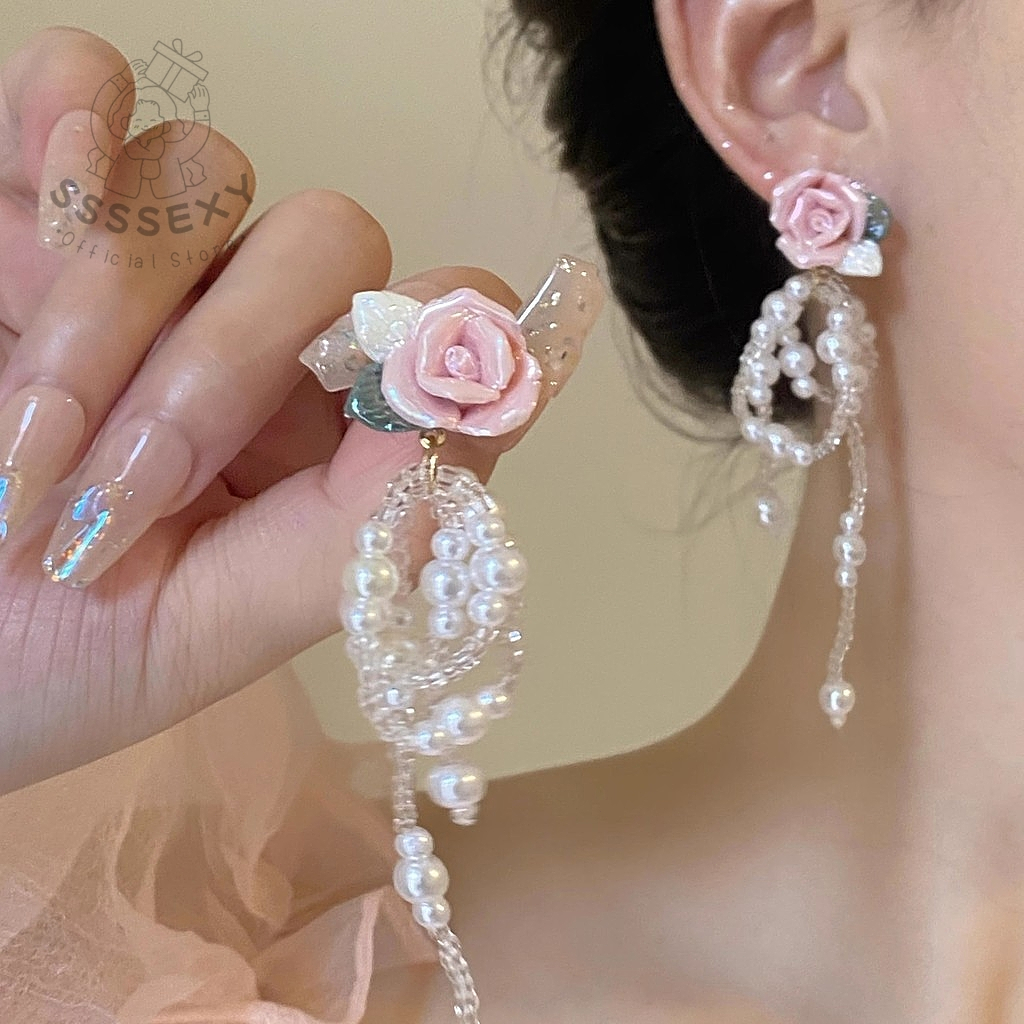 SSSEXY ต่างหูแฟชั่น ทรงพู่ มีให้เลือกหลายแบบ อัพเดทแบบใหม่ตลอด B019