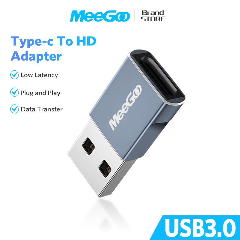 MEEGOO 5Gbps ตัวแปลง USB 3.0 3A 100W OTG ConverterI อะแดปเตอร์OTG USB Type-C to USB 3.0