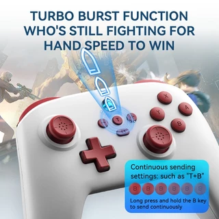 Wireless Pro Controller สําหรับ Nintendo Switch OLED/Switch2/PC JOC/IOS คอนโทรลเลอร์สําหรับเล่นเกมพร้อมจอยสติ๊ก