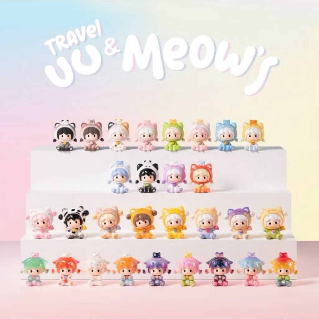 [ พร้อมส่ง/เช็คตัว แกะซองแล้ว ] UUTOY UU & Meow’s travel series