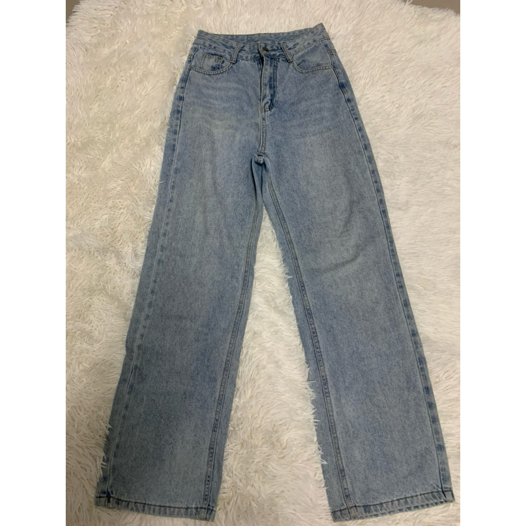 กางเกงยีนส์ Promthong กระเป๋าหลังปักโบว์🎀