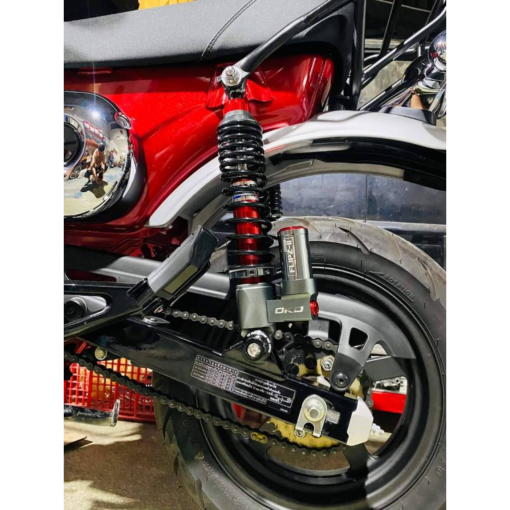 โช๊คOKDใส่รถDax125 รุ่นFlipz-II ยาว340mm