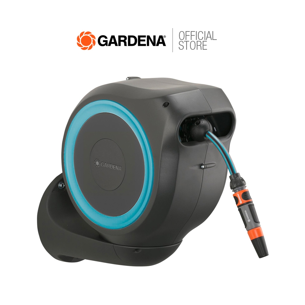 GARDENA ที่เก็บสายยางแบบอัตโนมัติติดผนัง 15 ม. (18600-20)