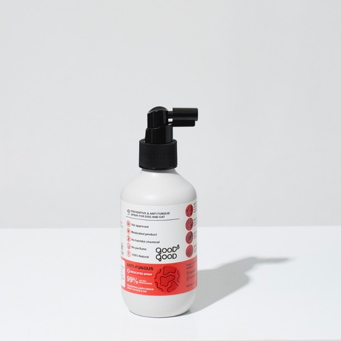 GoodGood Dog and Cat Spray Fungus and Dry Coat – Medicated Fungus Spray 150 ml.